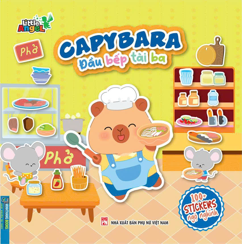 Capybara - Dau Bep Tai Ba - 100+ Stickers Ngo Nghinh