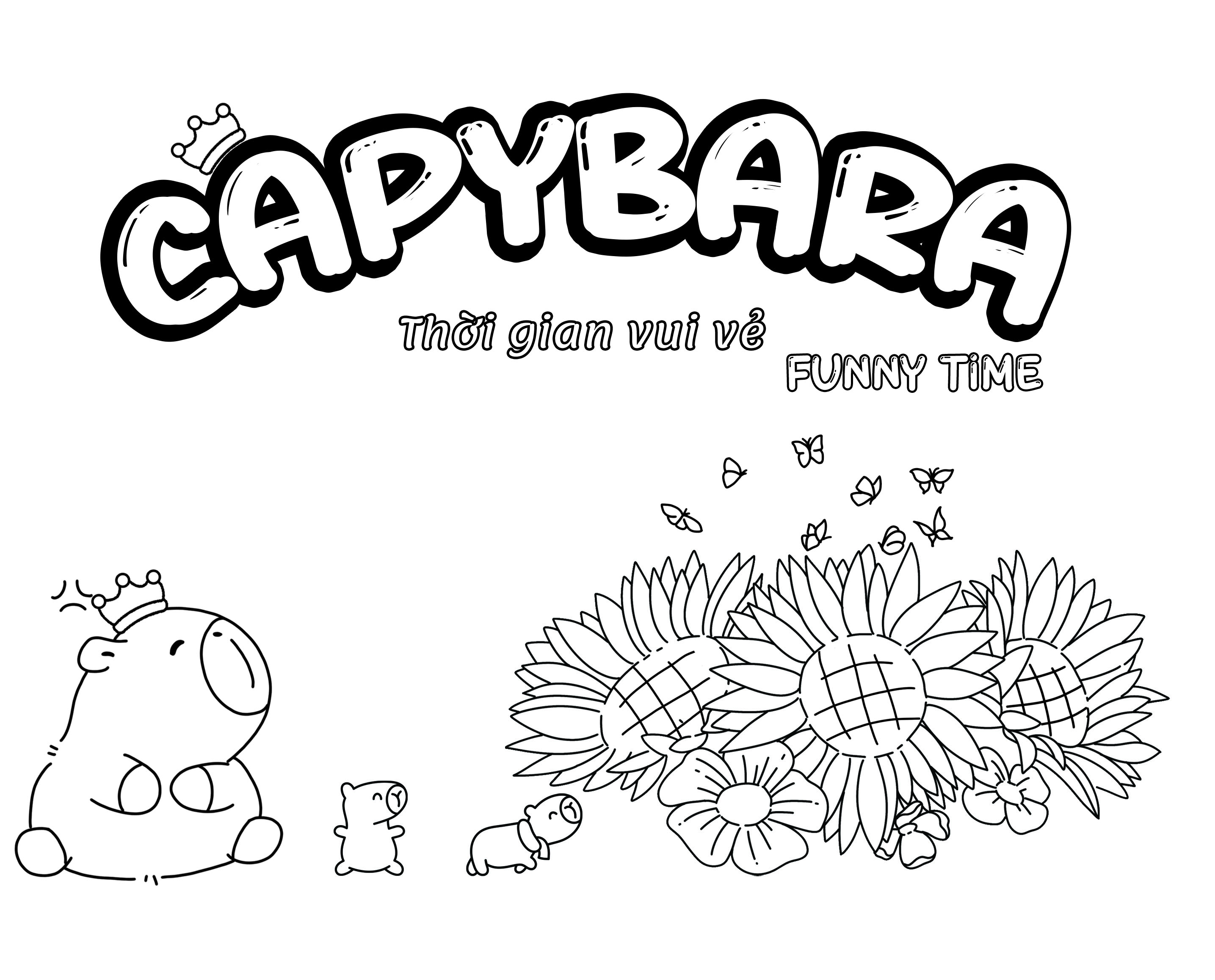 capybara funny time - thời gian vui vẻ