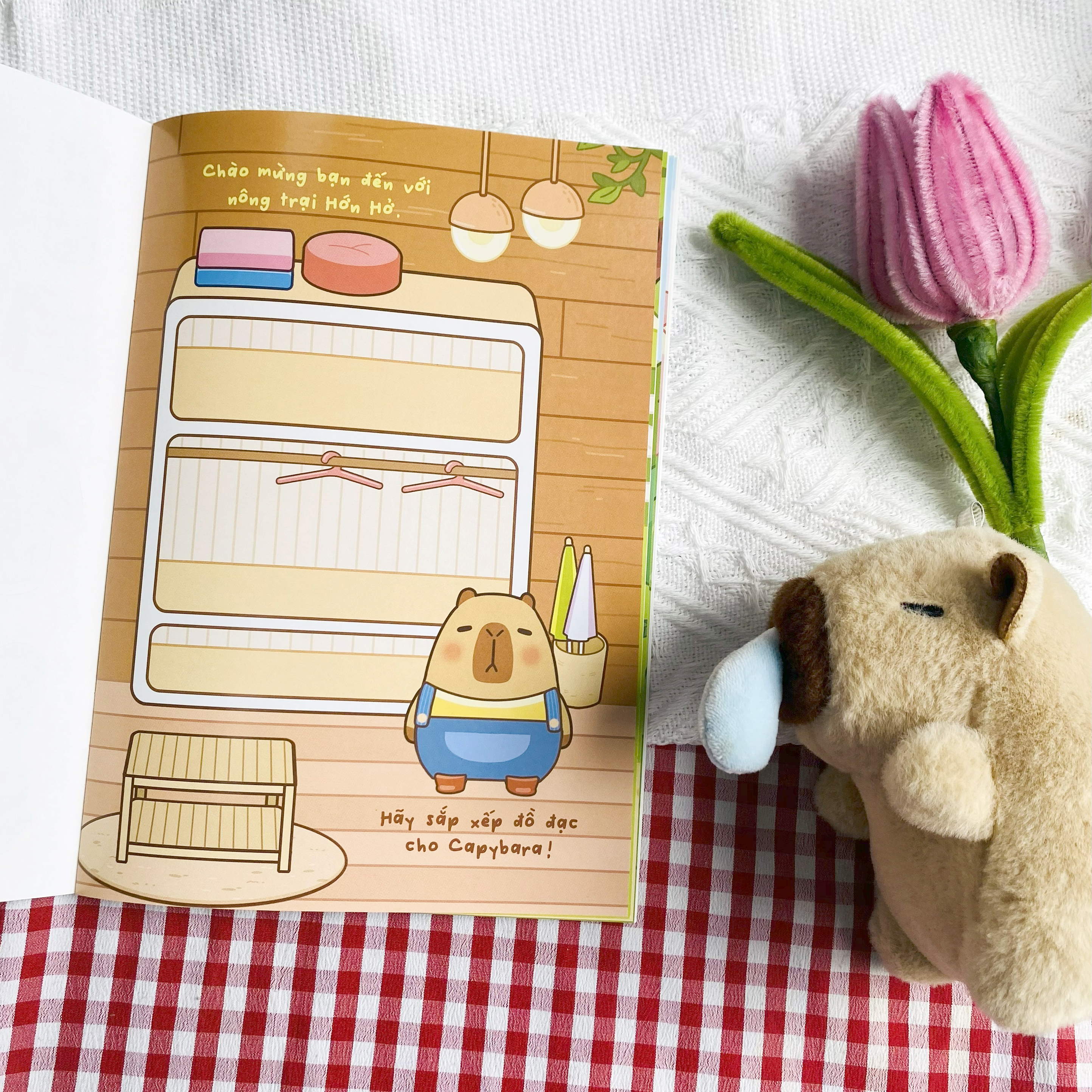 Capybara o nong trai Hon Ho