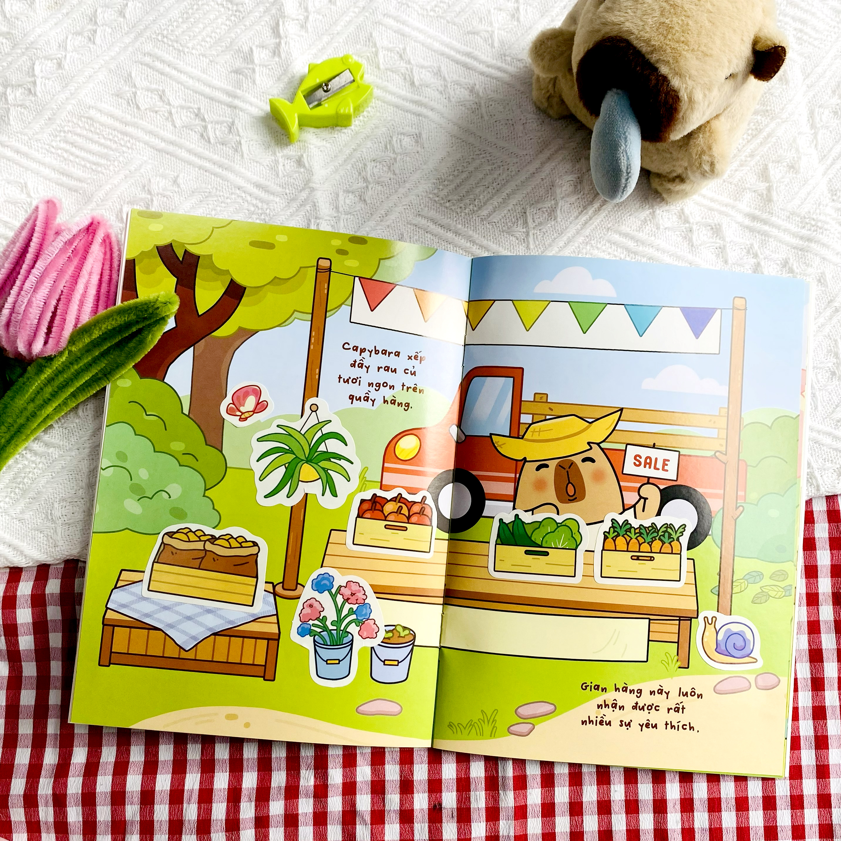 Capybara o nong trai Hon Ho