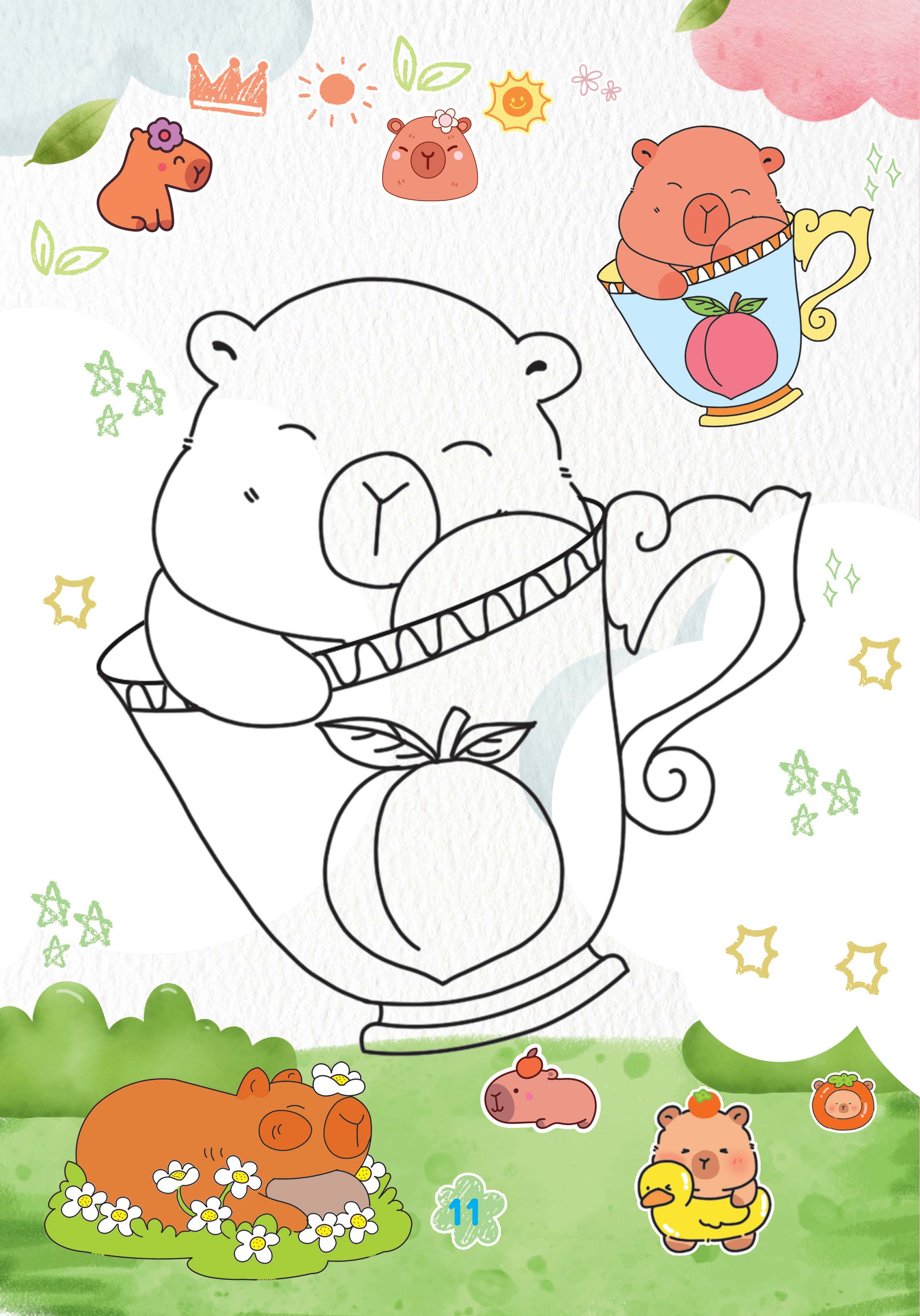 capybara thích suối nước nóng