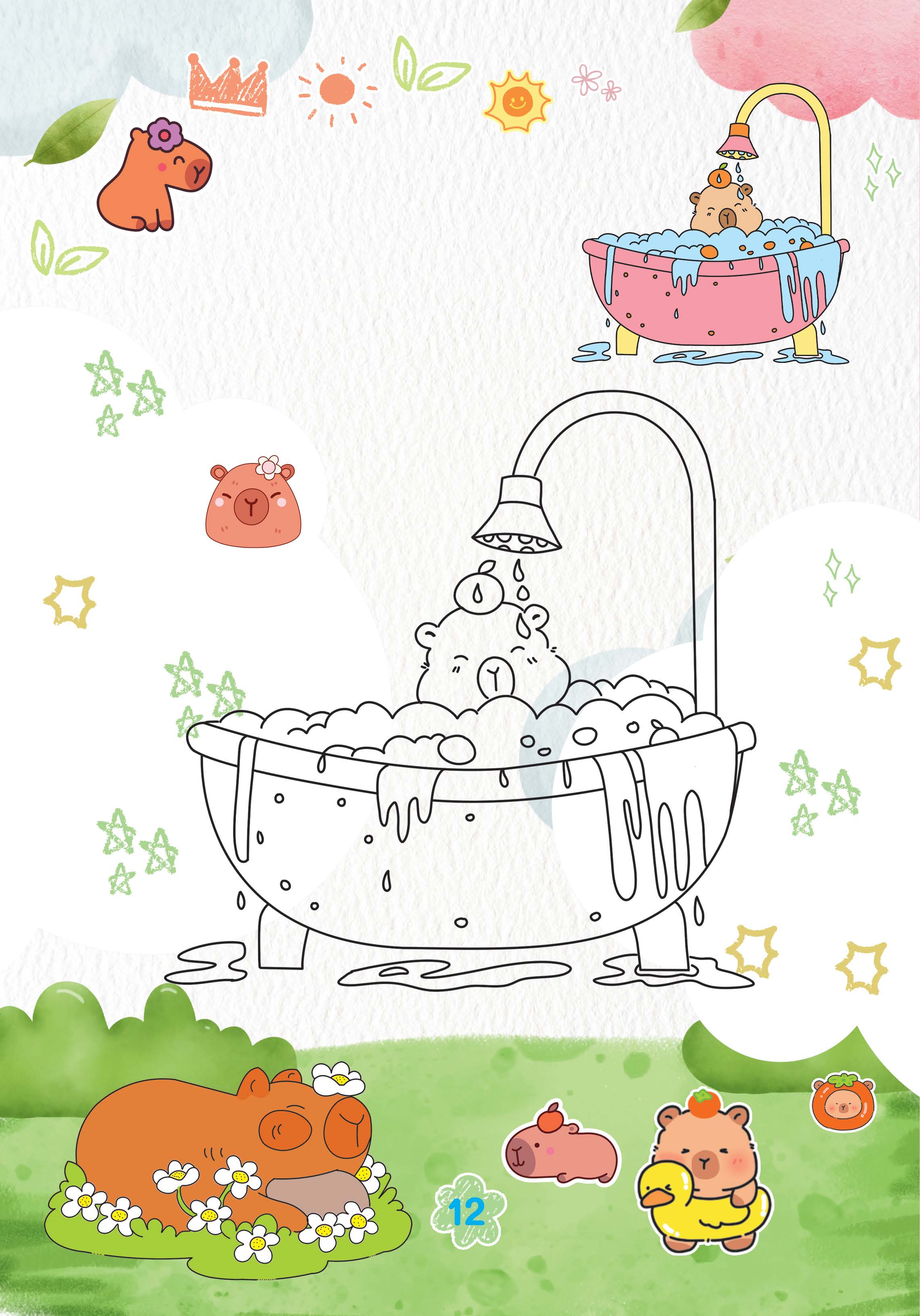 capybara thích suối nước nóng