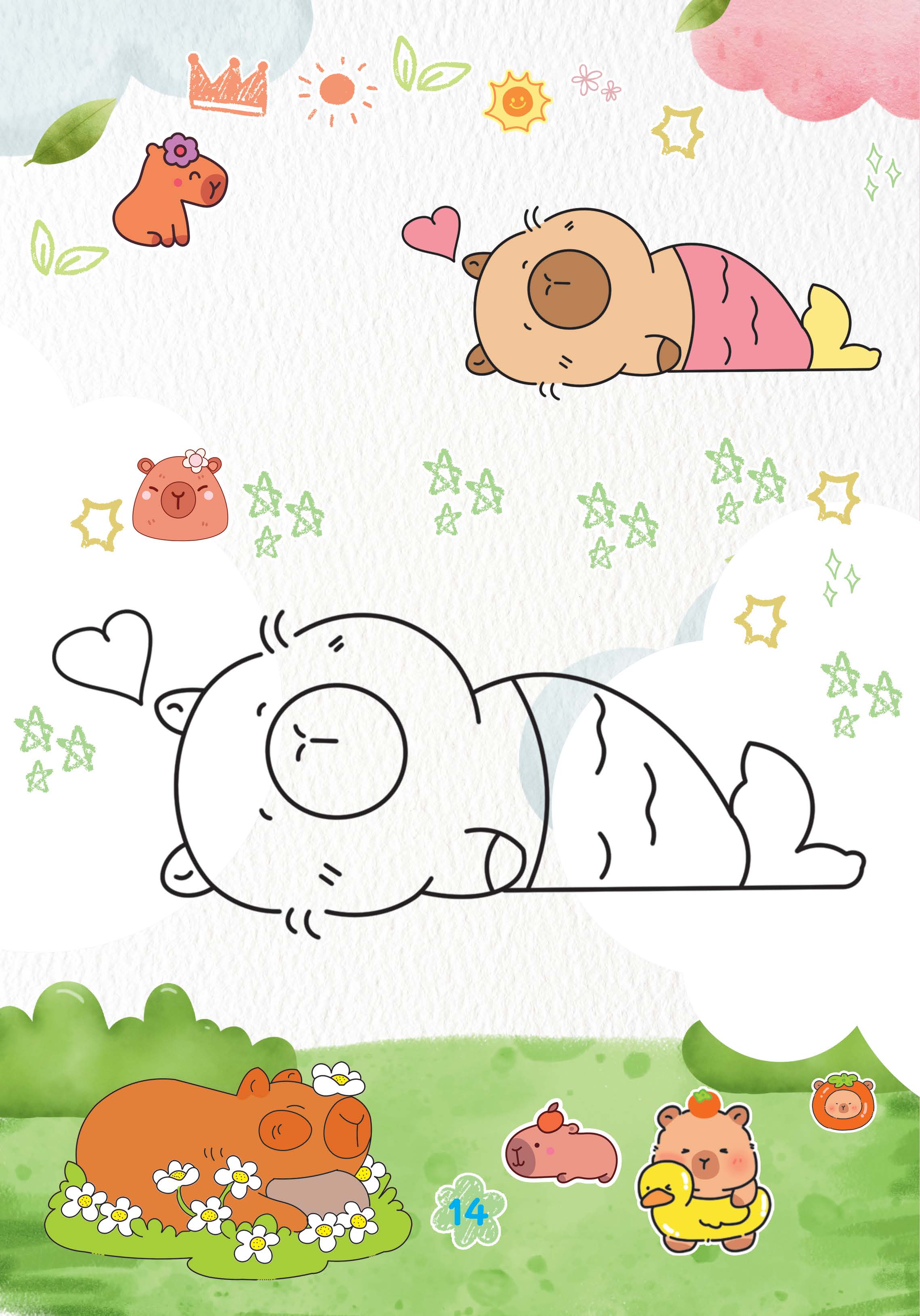 capybara thích suối nước nóng