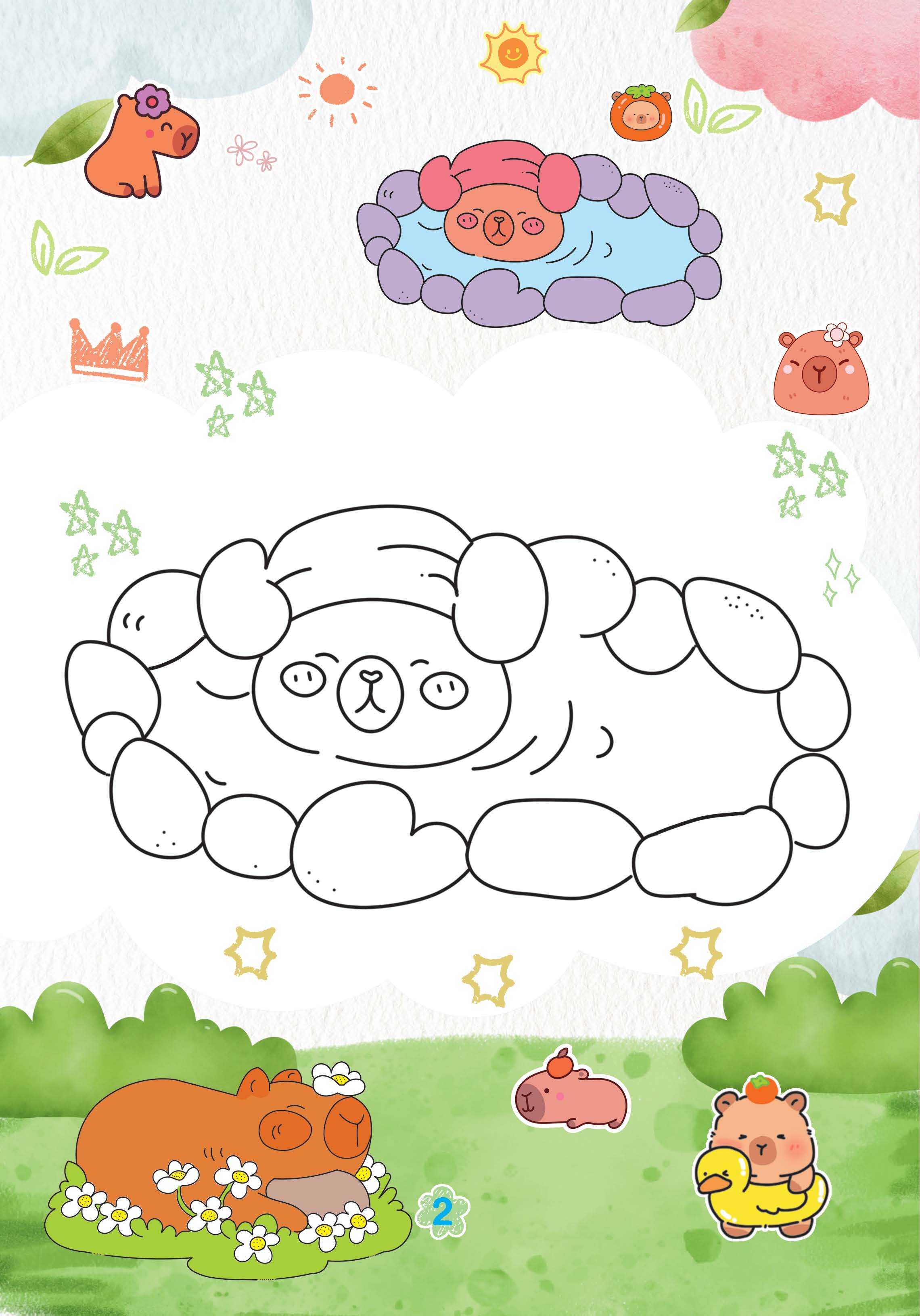 capybara thích suối nước nóng