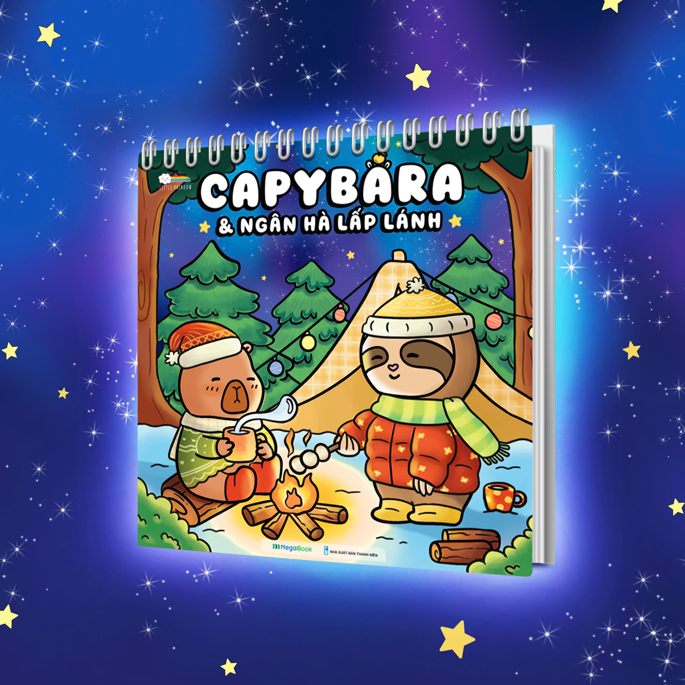 capybara và ngân hà lấp lánh