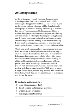 carol readℹs 101 tips for teaching primary children - pocket editions