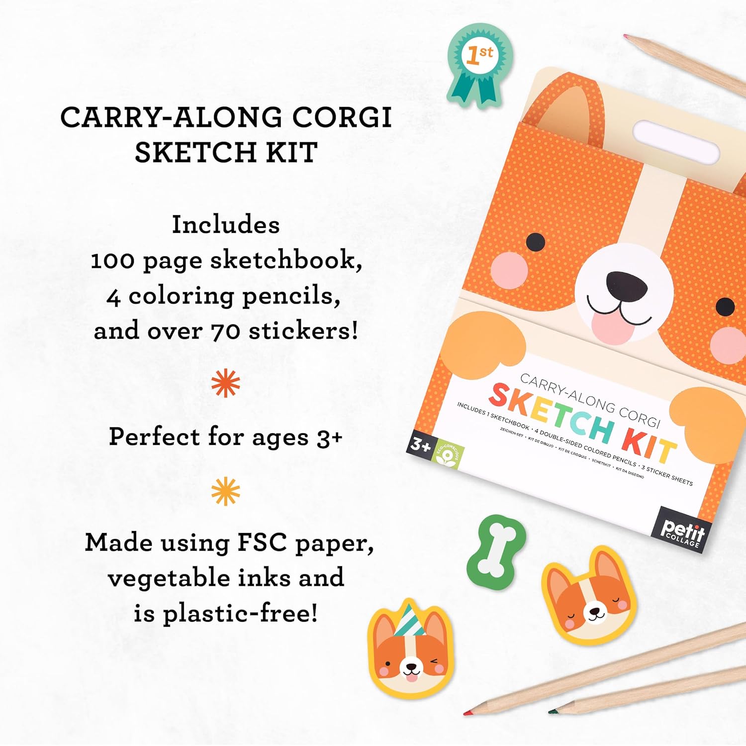 Carry-Along Corgi Sketch Kit