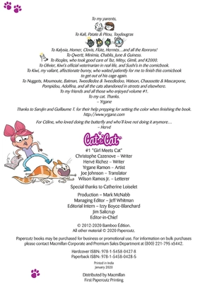 cat and cat #1: girl meets cat