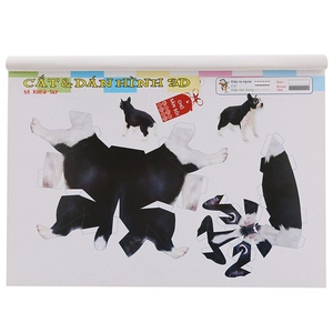 cắt dán hình 3d - bé khéo tay - bộ sáng tạo