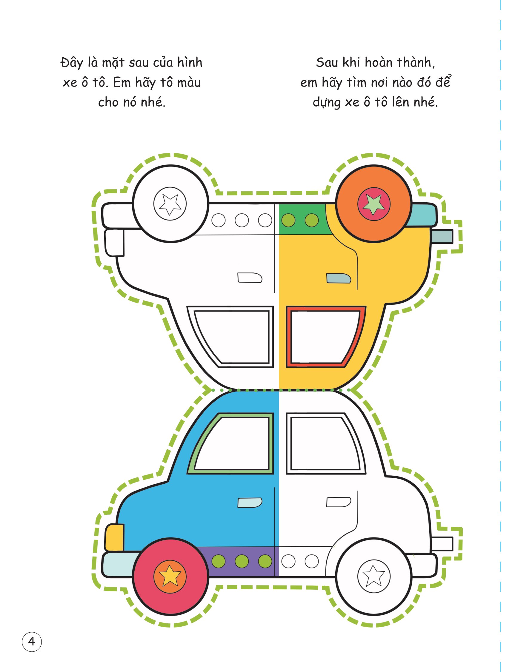 cắt, gấp, tô màu - các loại phương tiện