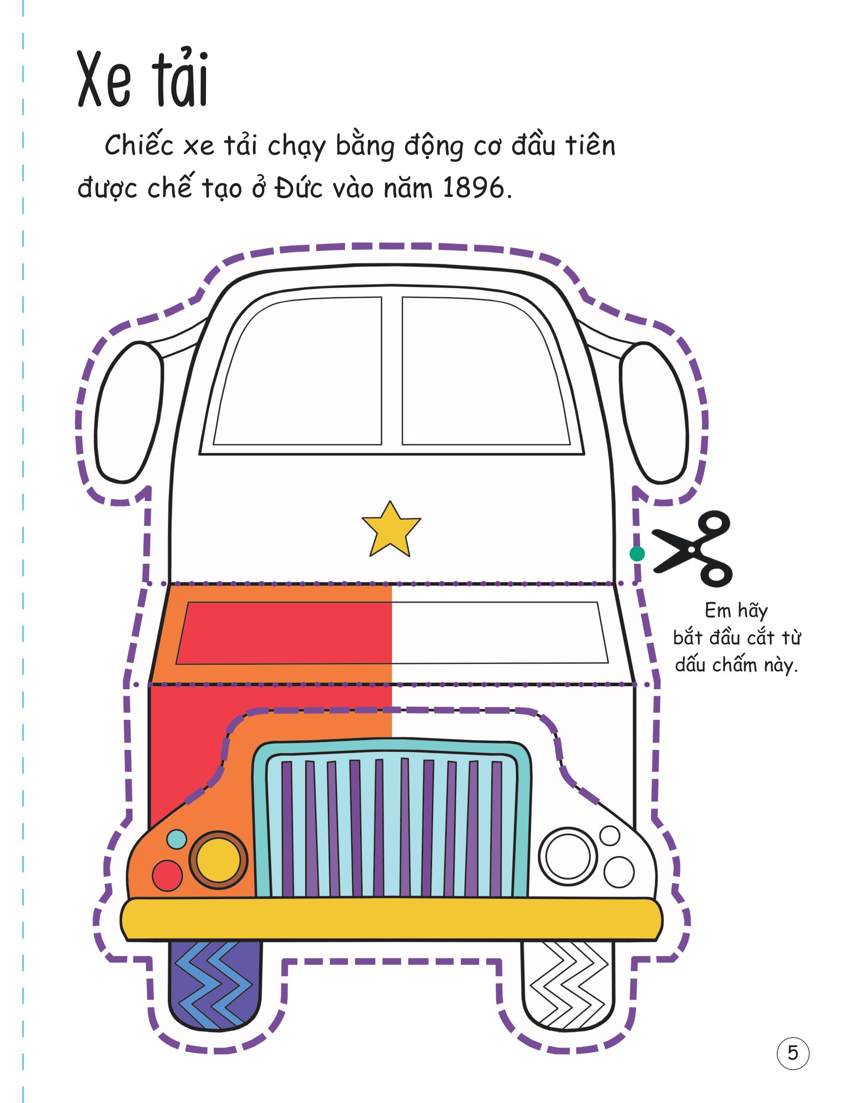 cắt, gấp, tô màu - các loại phương tiện