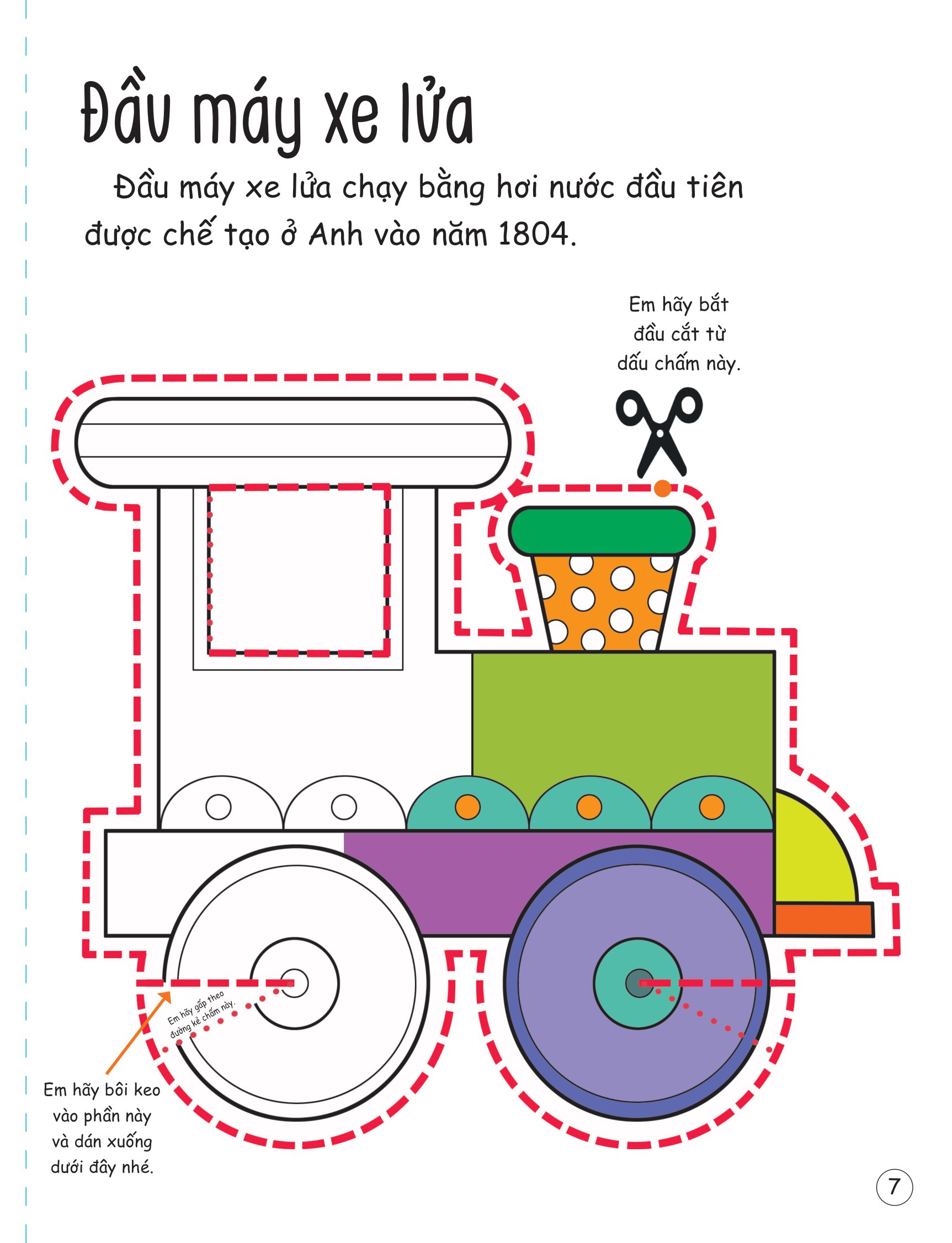 cắt, gấp, tô màu - các loại phương tiện