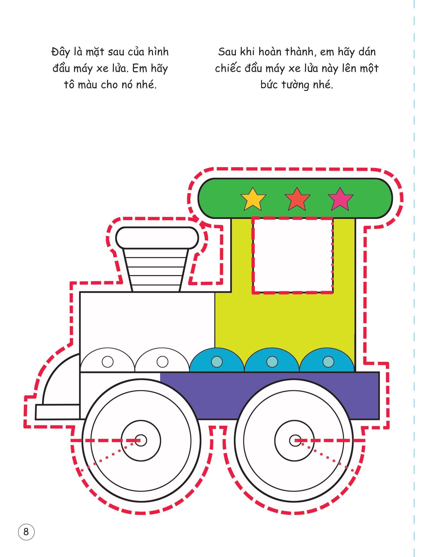 cắt, gấp, tô màu - các loại phương tiện