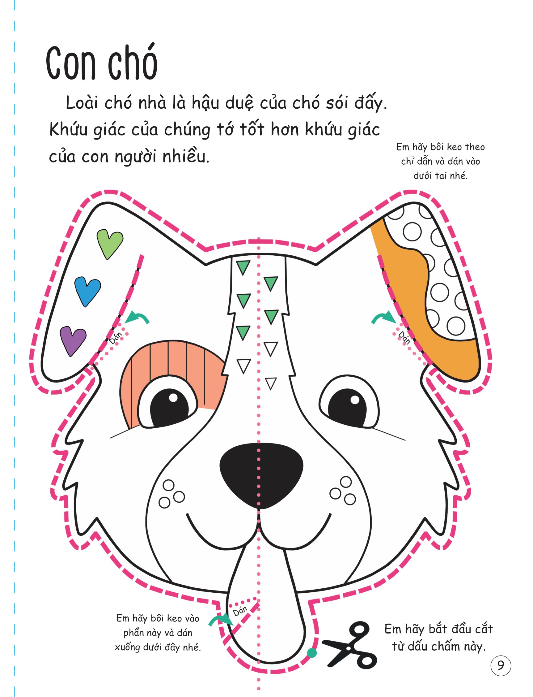 cắt, gấp, tô màu - thế giới động vật