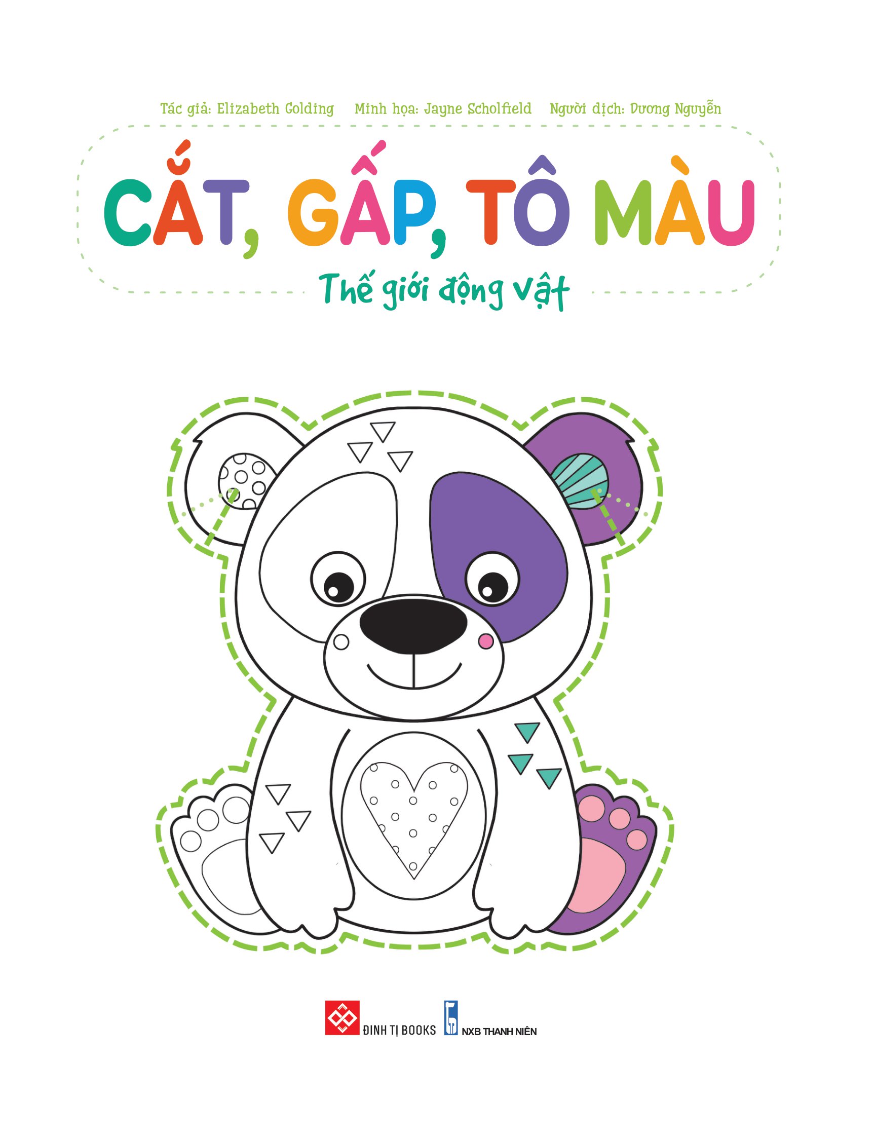 cắt, gấp, tô màu - thế giới động vật