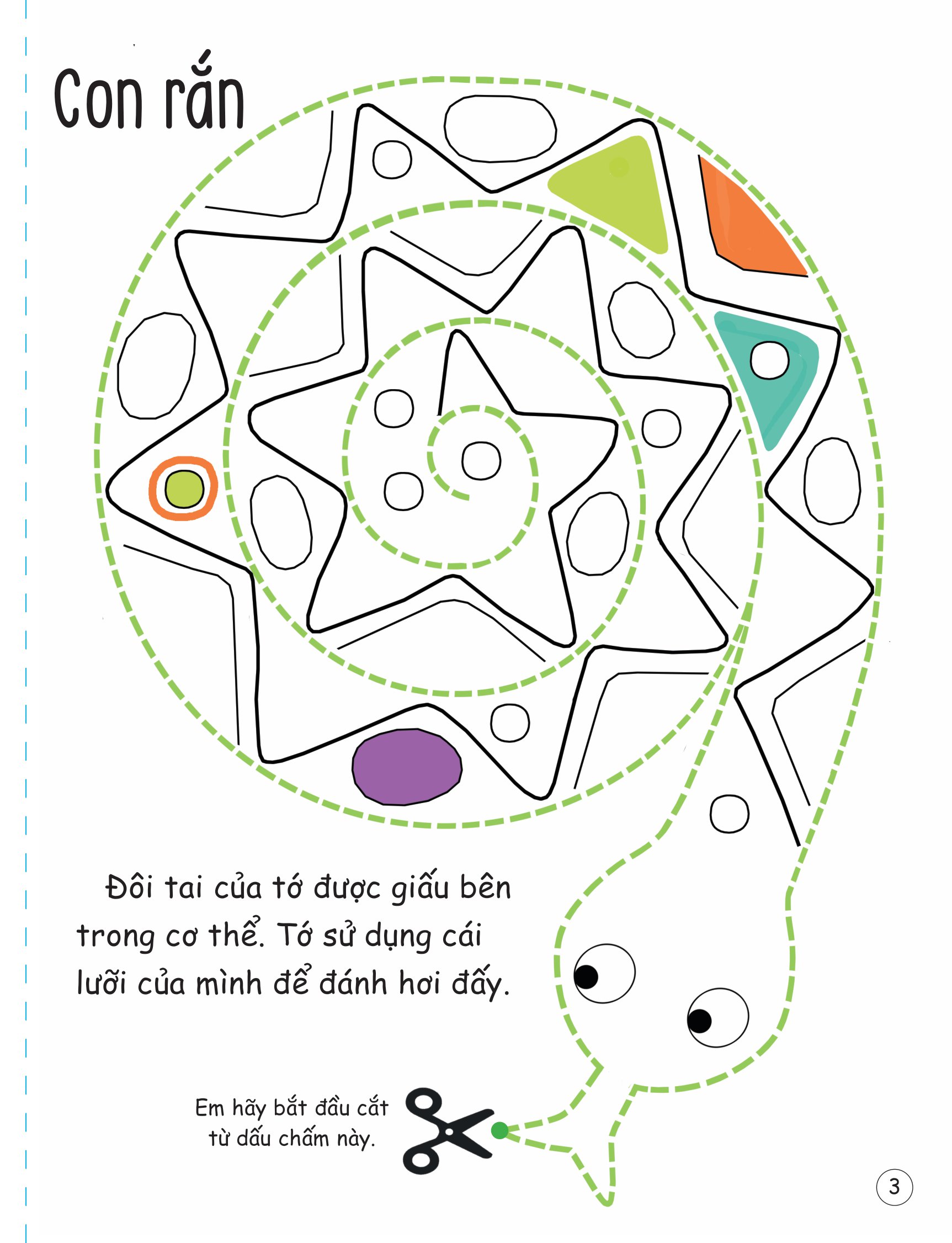 cắt, gấp, tô màu - thế giới động vật