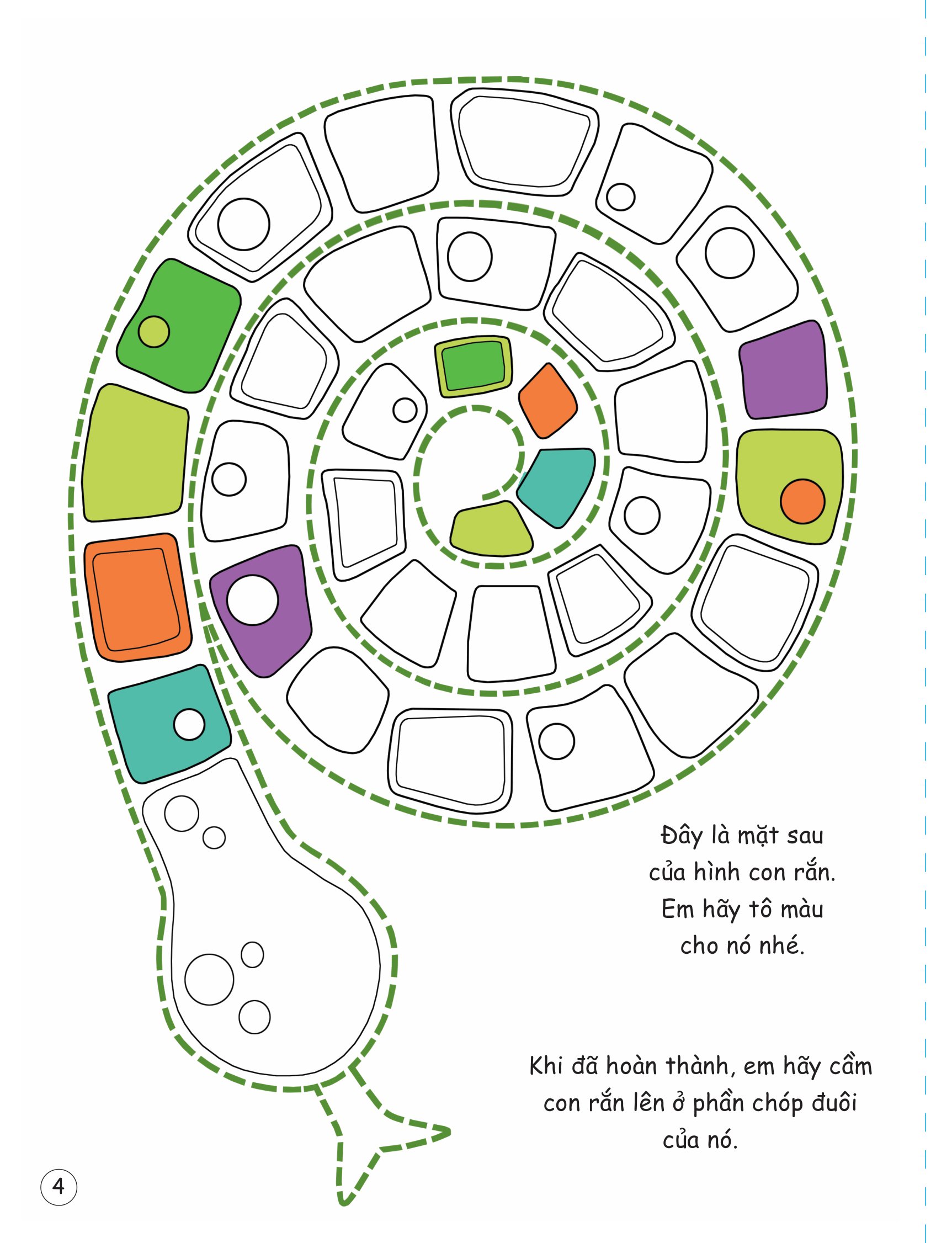 cắt, gấp, tô màu - thế giới động vật