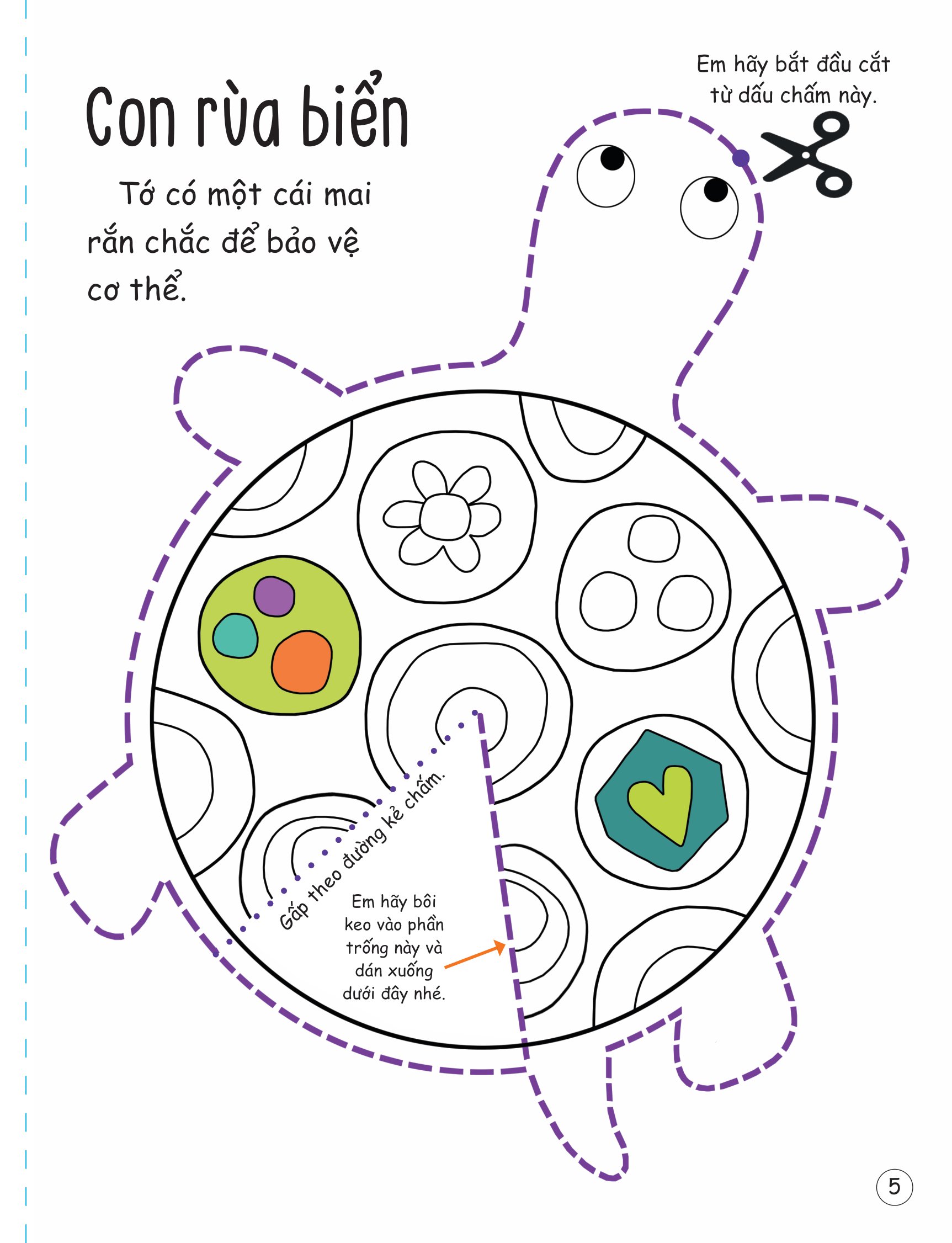 cắt, gấp, tô màu - thế giới động vật