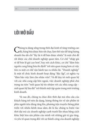 cắt giảm chi phí - quản lý kiểm soát và chuyển đổi phí thành lợi nhuận