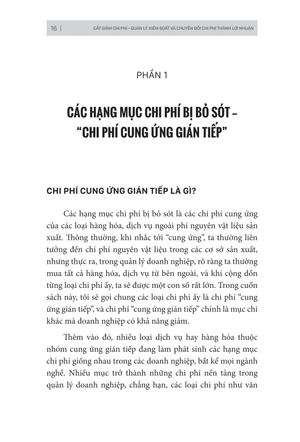 cắt giảm chi phí - quản lý kiểm soát và chuyển đổi phí thành lợi nhuận