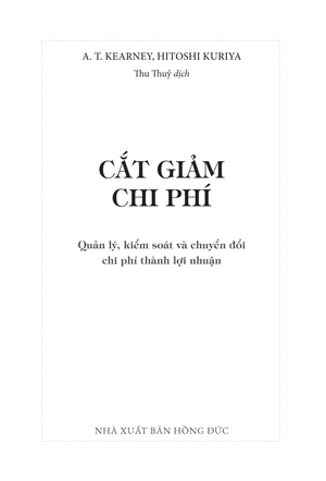 cắt giảm chi phí - quản lý kiểm soát và chuyển đổi phí thành lợi nhuận