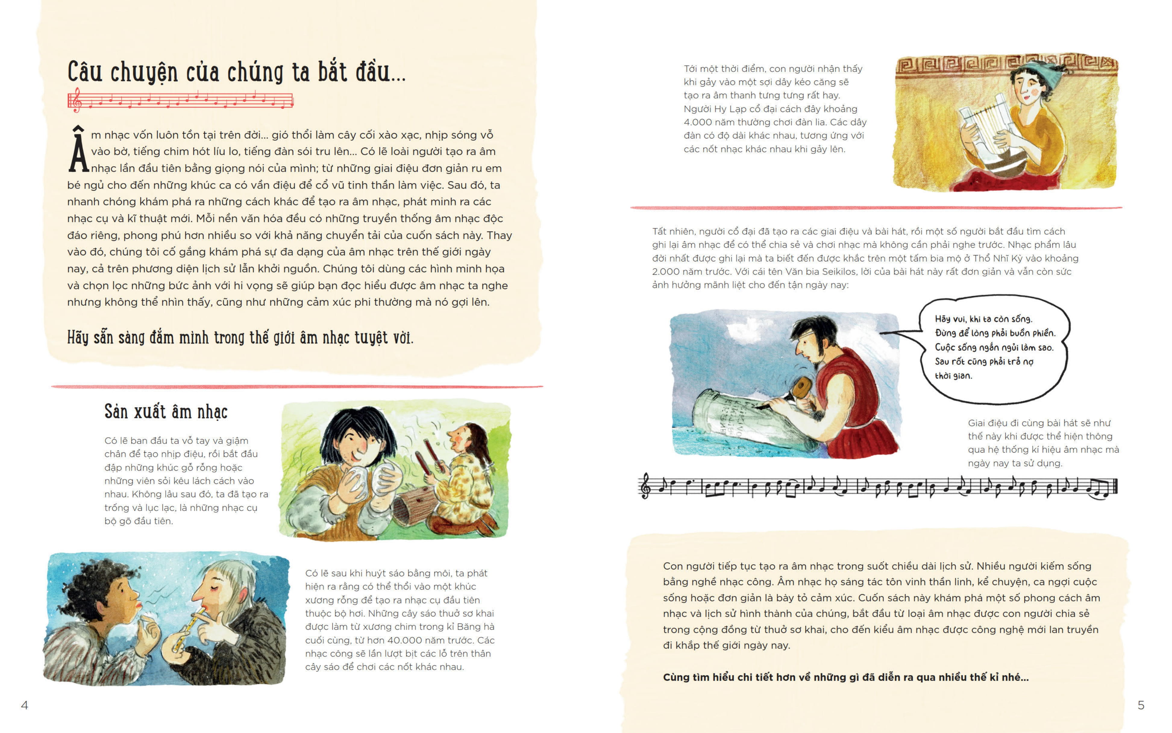 câu chuyện âm nhạc - lịch sử âm nhạc dành cho trẻ em - bìa cứng