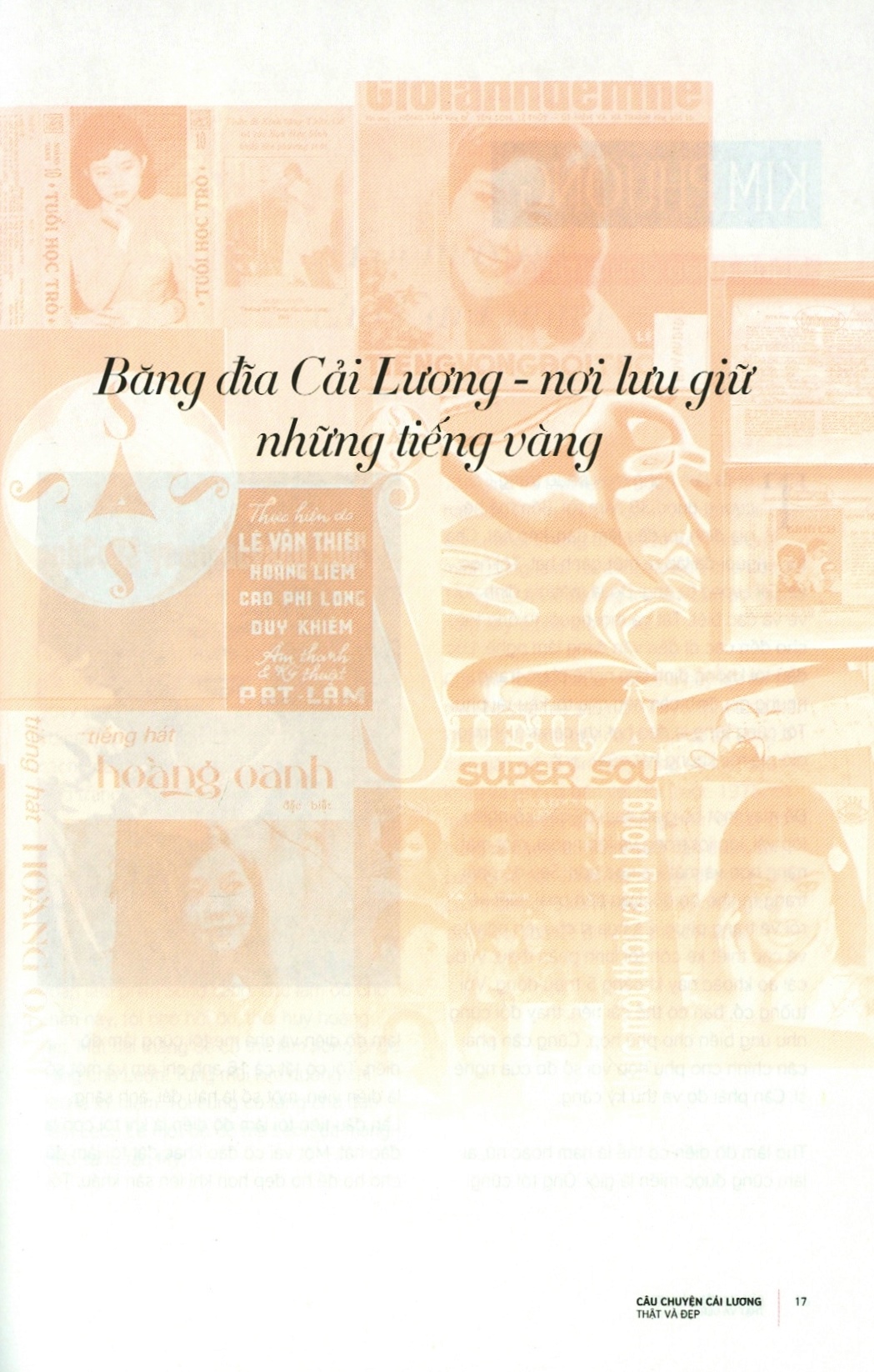 câu chuyện cải lương thật và đẹp