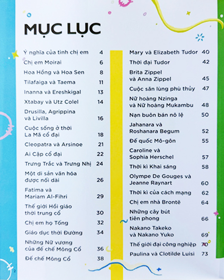 câu chuyện chị em - những cặp chị em phi thường trong lịch sử