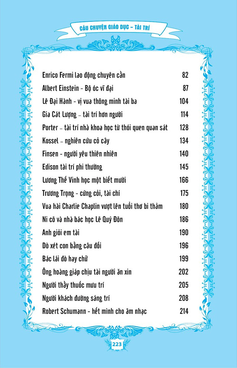 câu chuyện giáo dục - tài trí