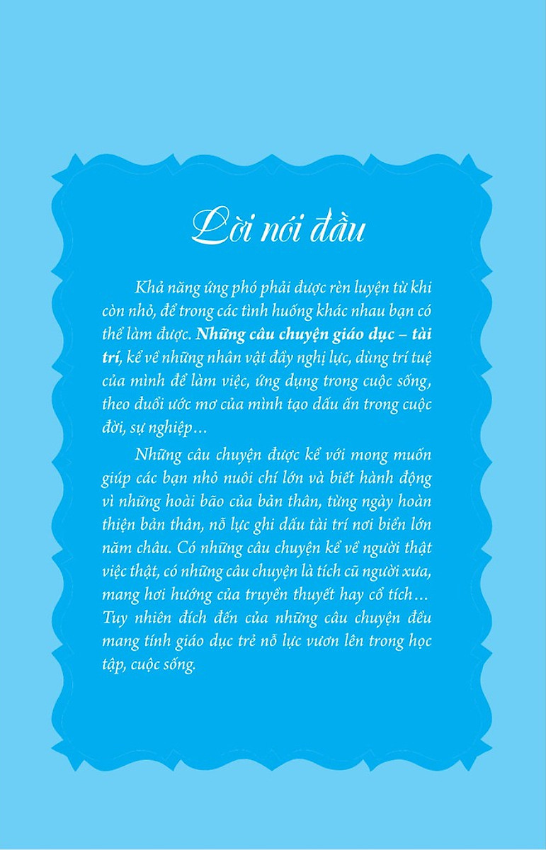 câu chuyện giáo dục - tài trí