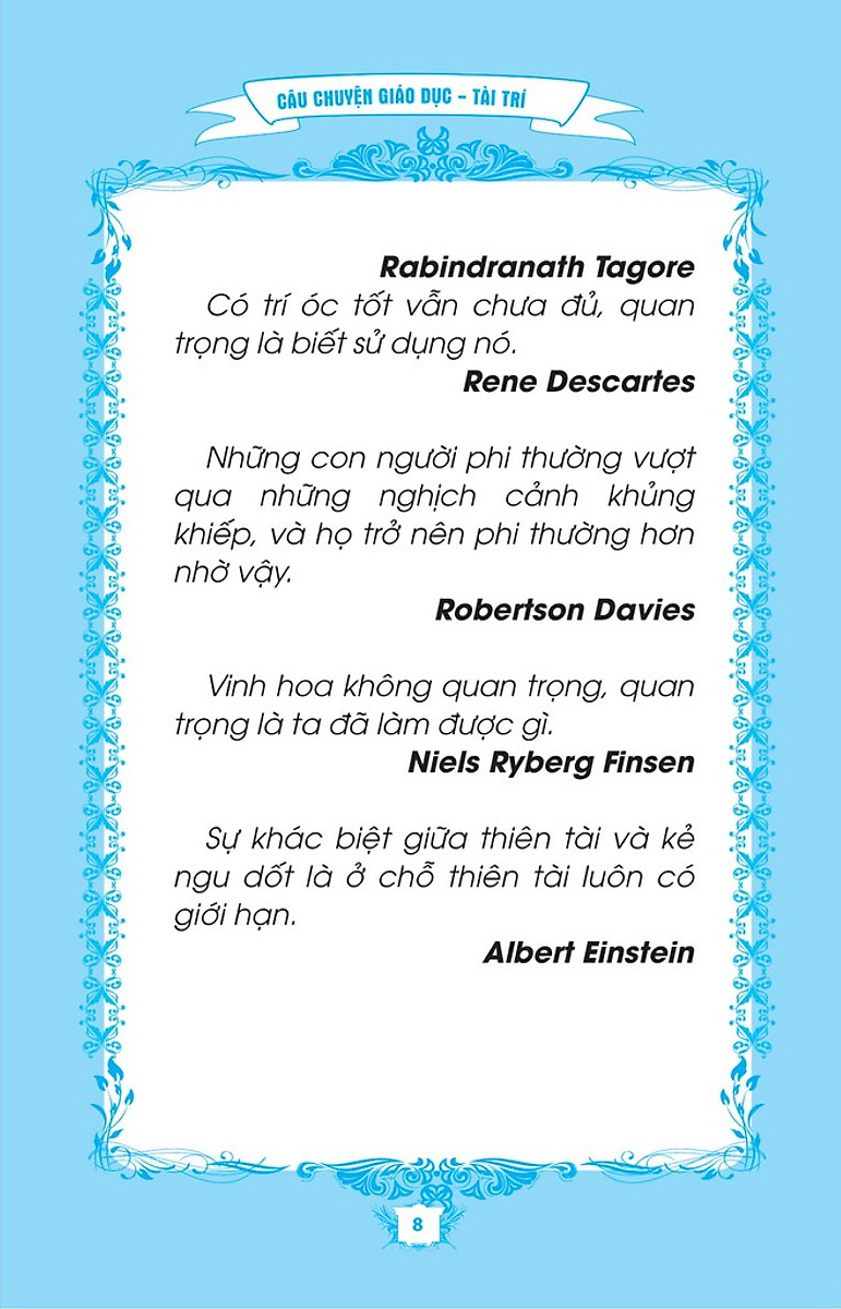 câu chuyện giáo dục - tài trí