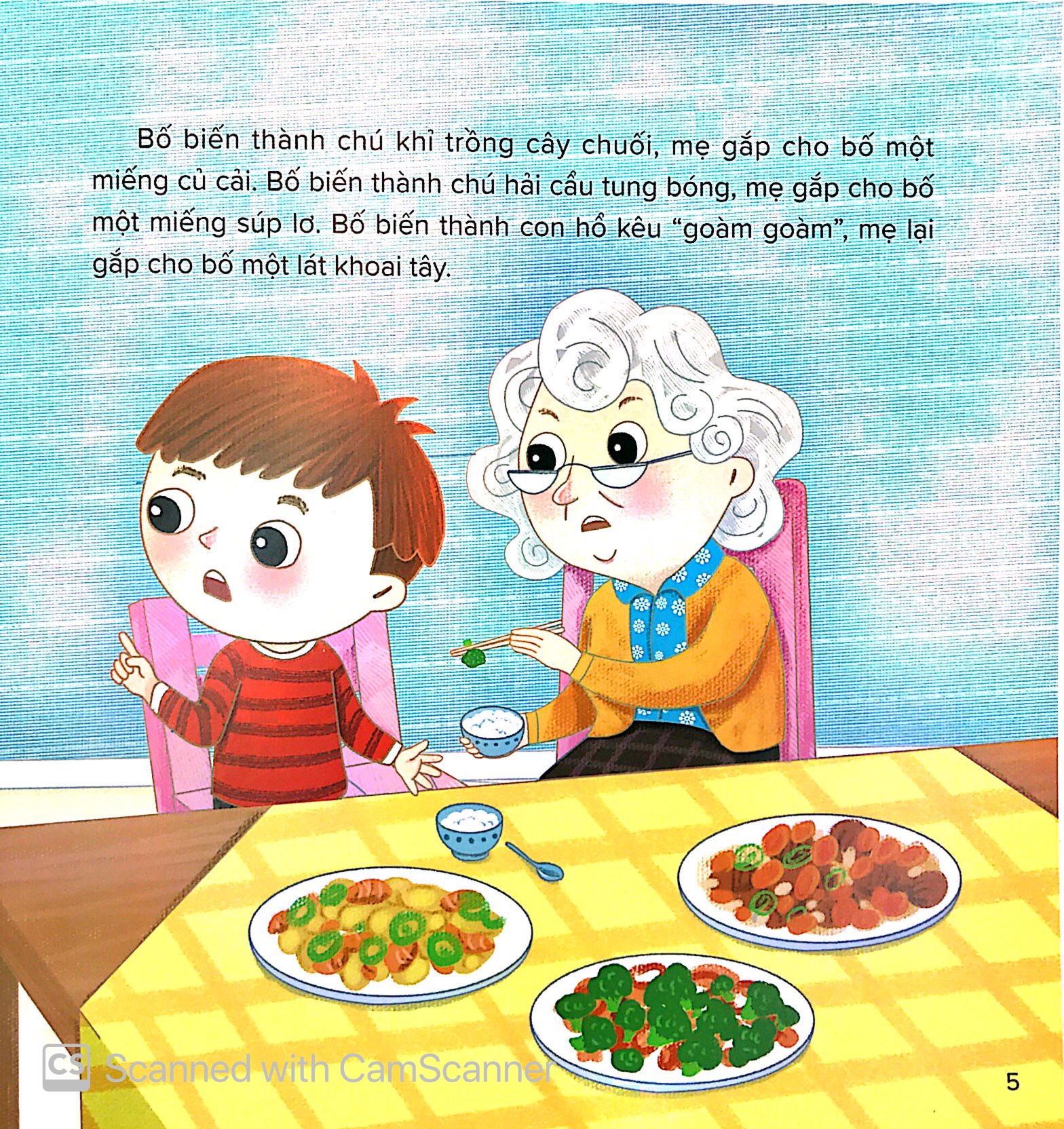 câu chuyện lớn khôn - vị khách lạ háu ăn