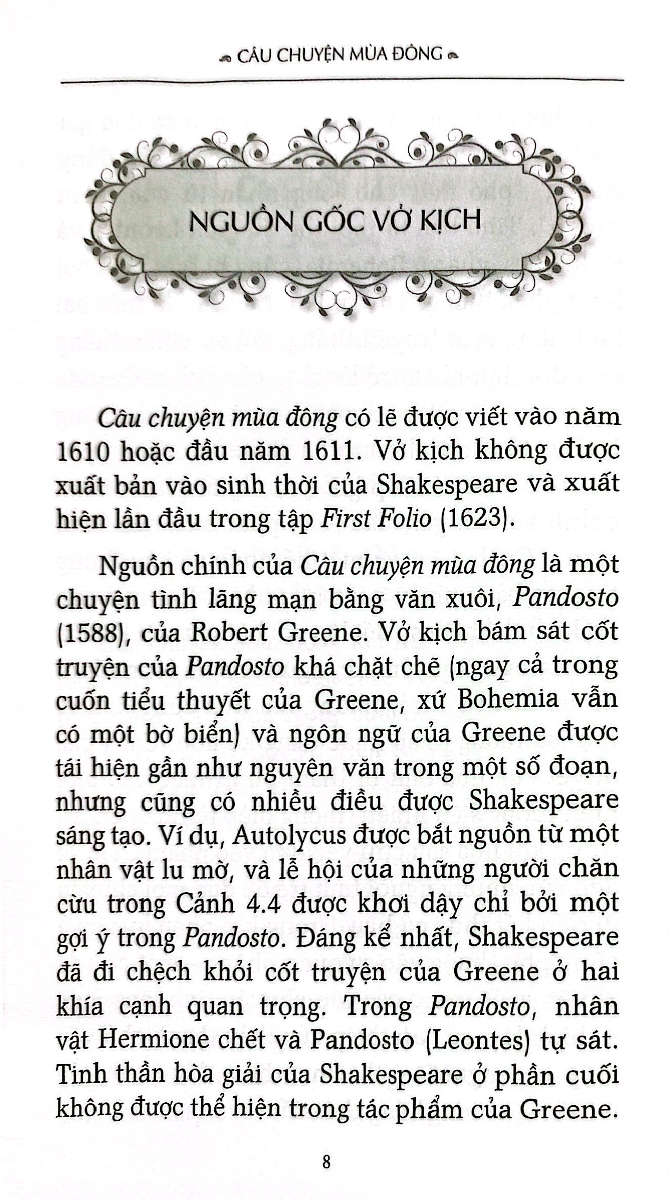 câu chuyện mùa đông - the winter's tale