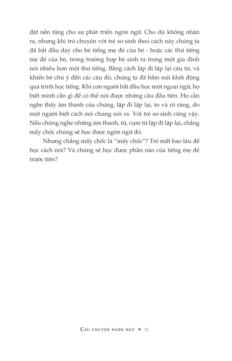 câu chuyện ngôn ngữ