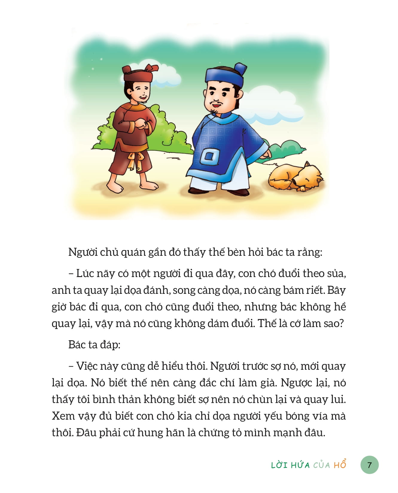 câu chuyện nhỏ bài học lớn - lời hứa của hổ