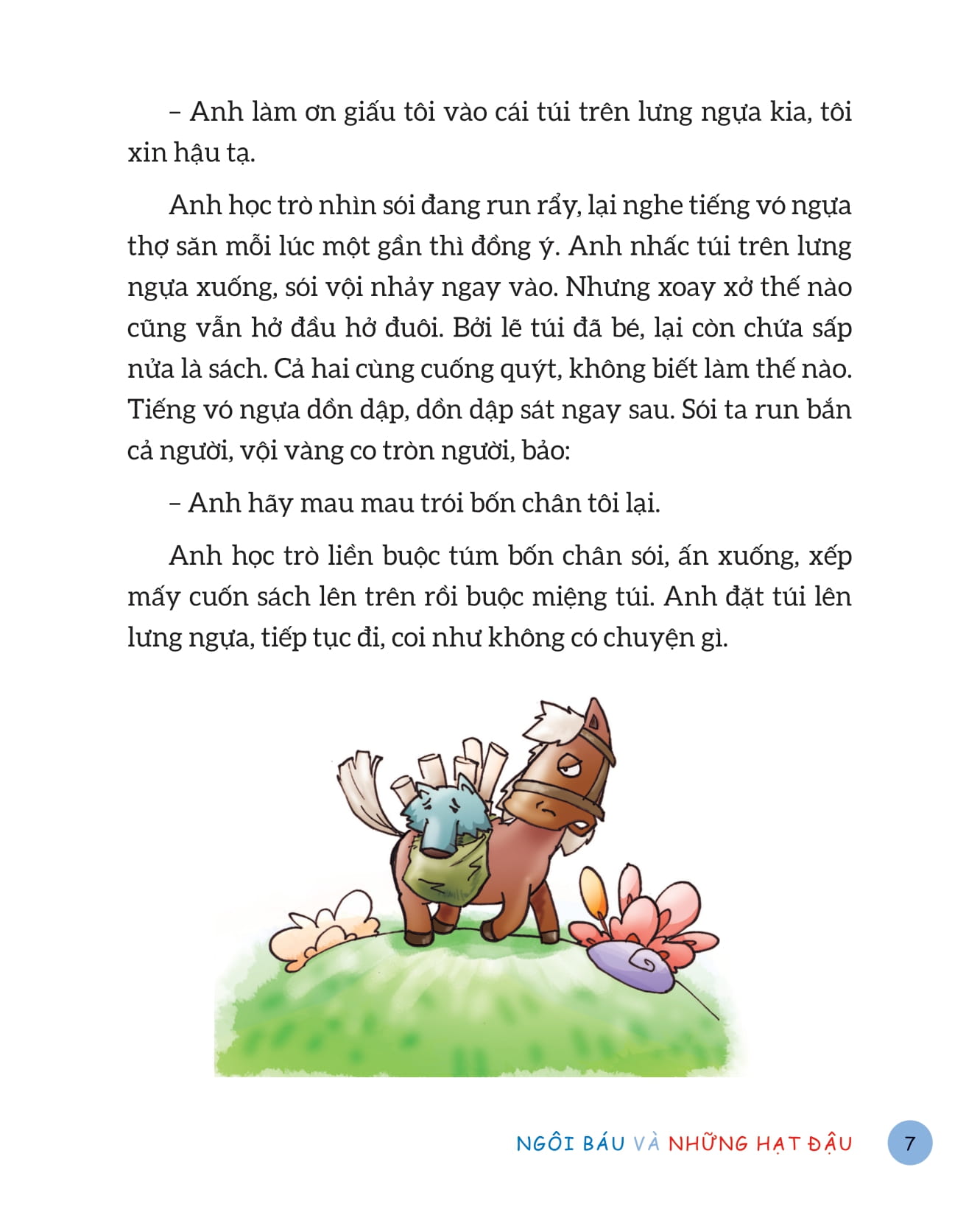 câu chuyện nhỏ bài học lớn - ngôi báu và những hạt đậu