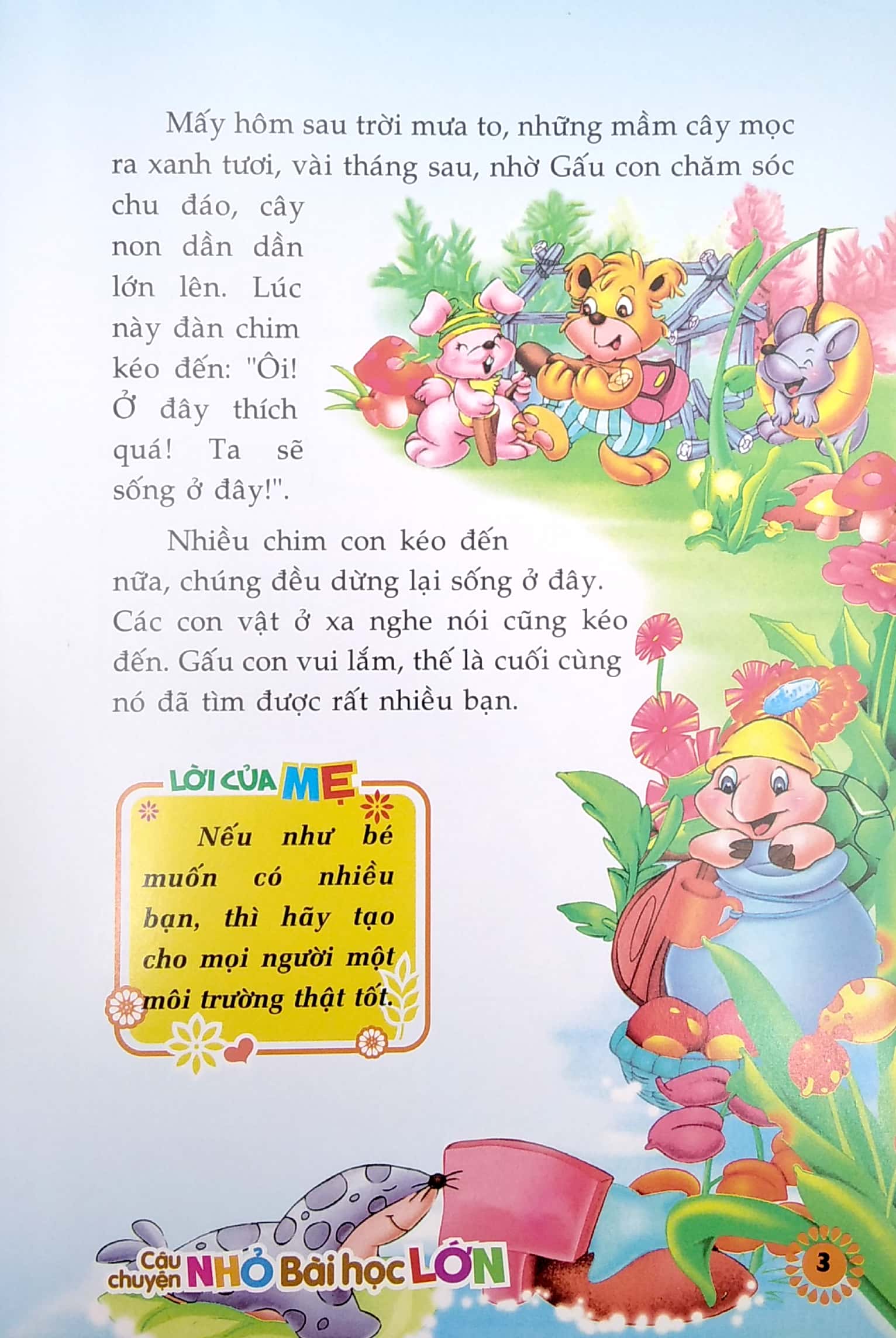 câu chuyện nhỏ bài học lớn - những câu chuyện vàng - gấu con tìm bạn