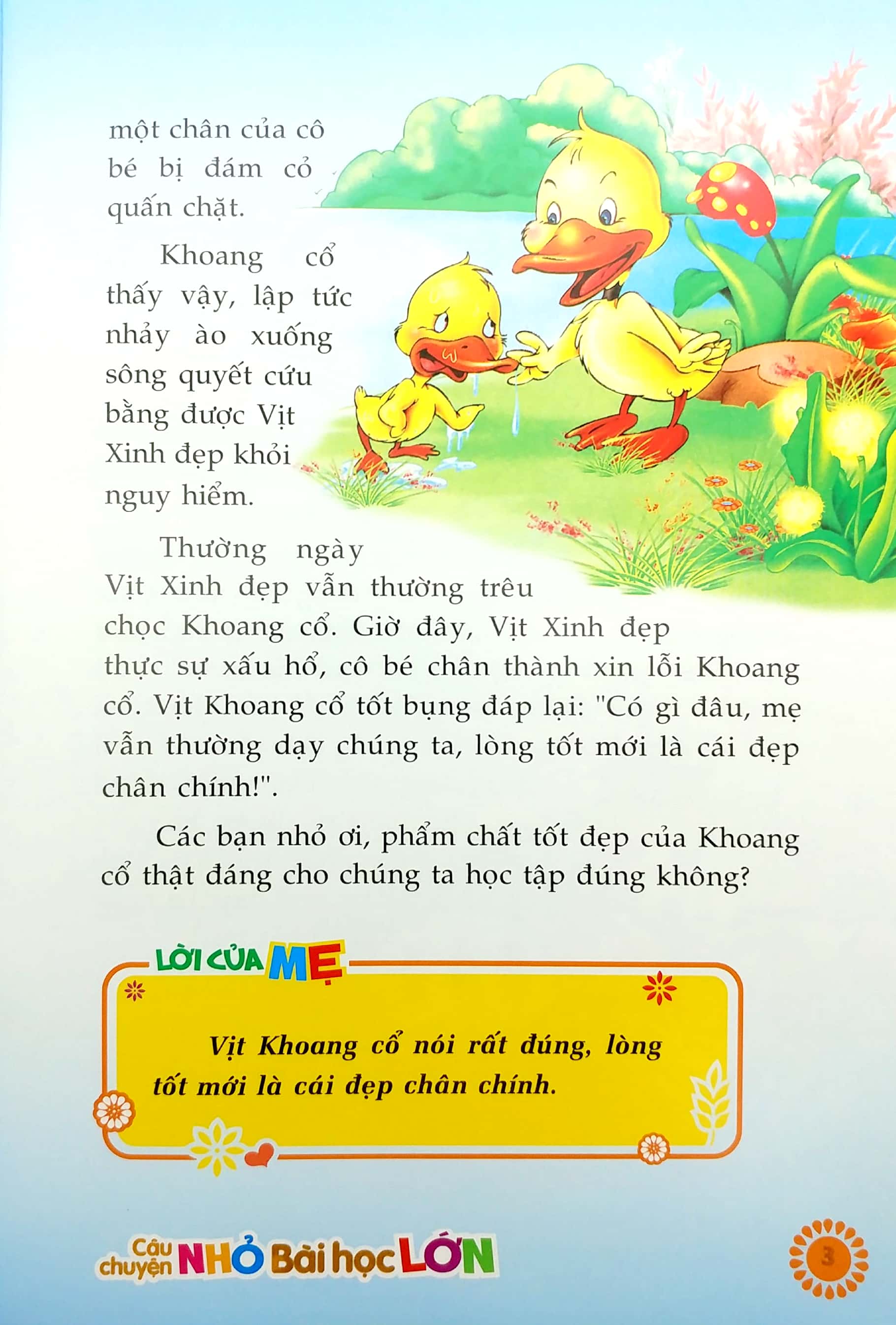câu chuyện nhỏ bài học lớn - những câu chuyện vàng - vịt con tốt bụng