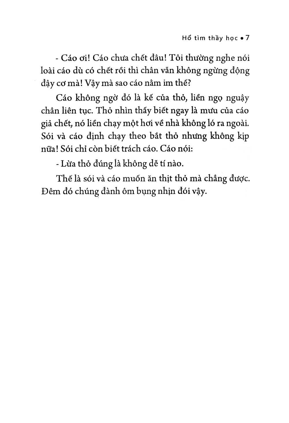 câu chuyện nhỏ giá trị lớn - hổ tìm thầy học