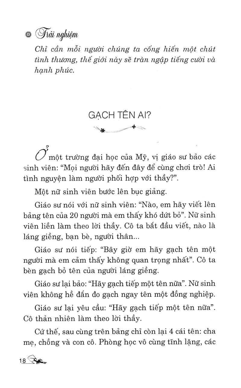 câu chuyện nhỏ, hàm ý lớn