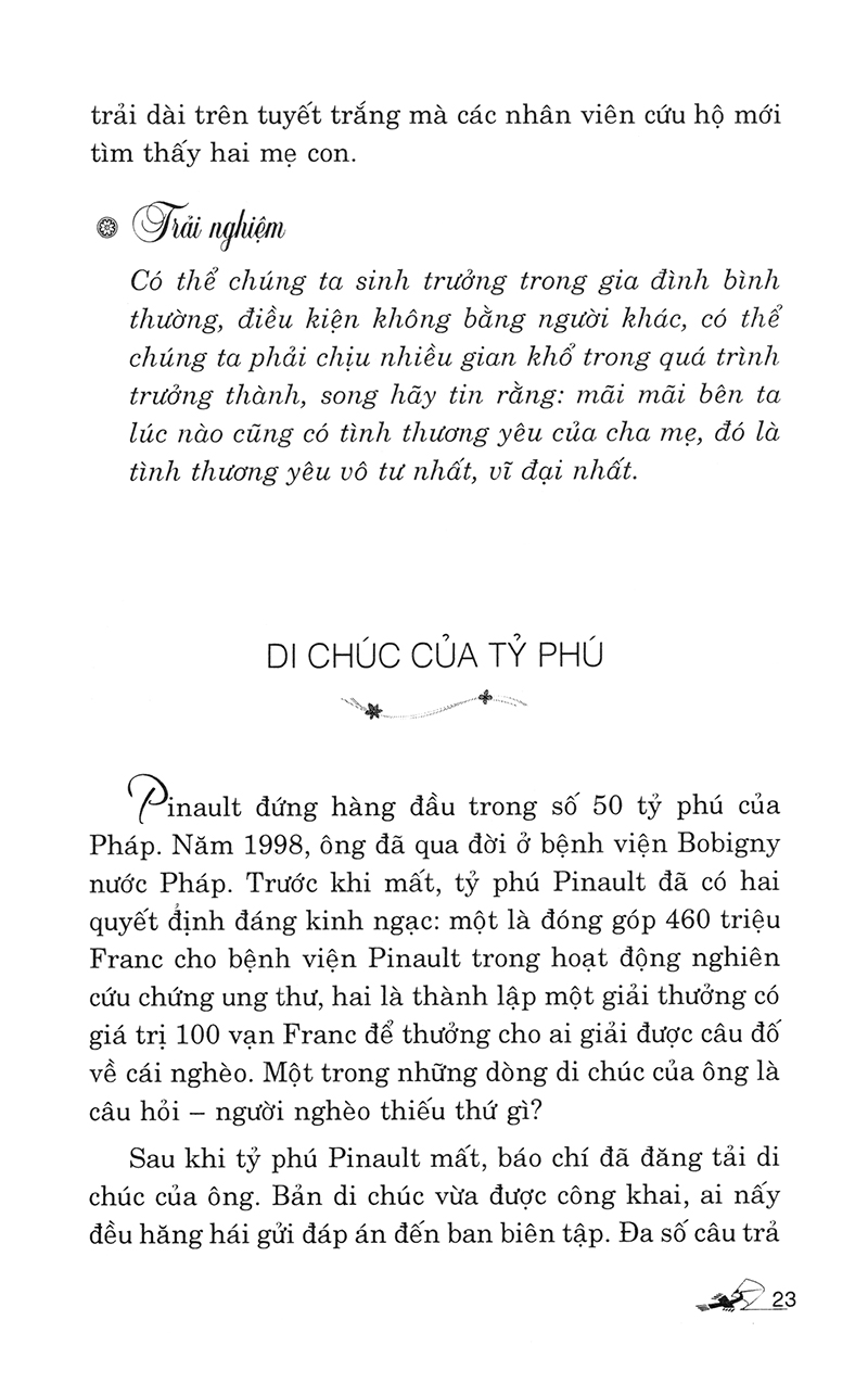 câu chuyện nhỏ, hàm ý lớn