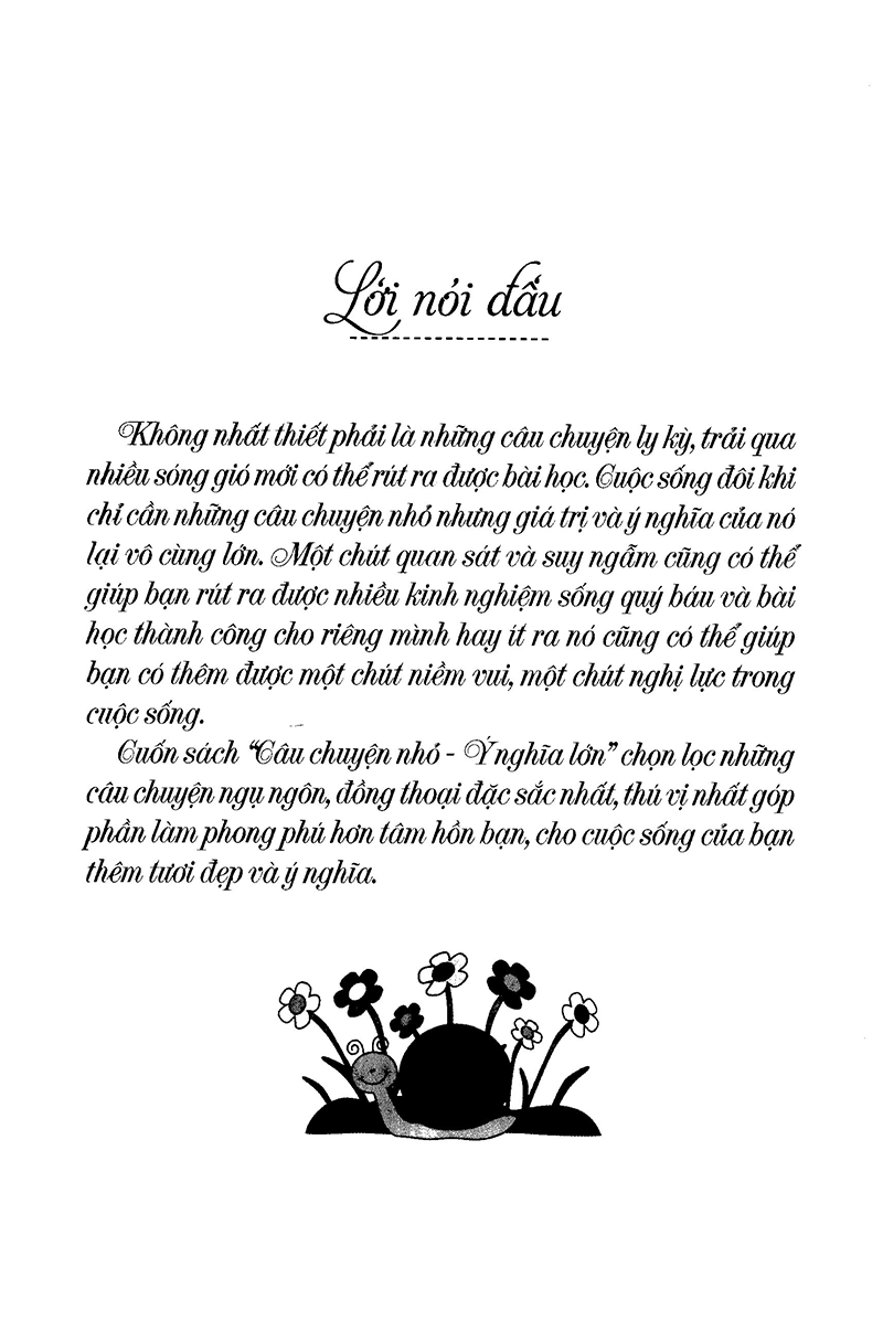 câu chuyện nhỏ ý nghĩa lớn