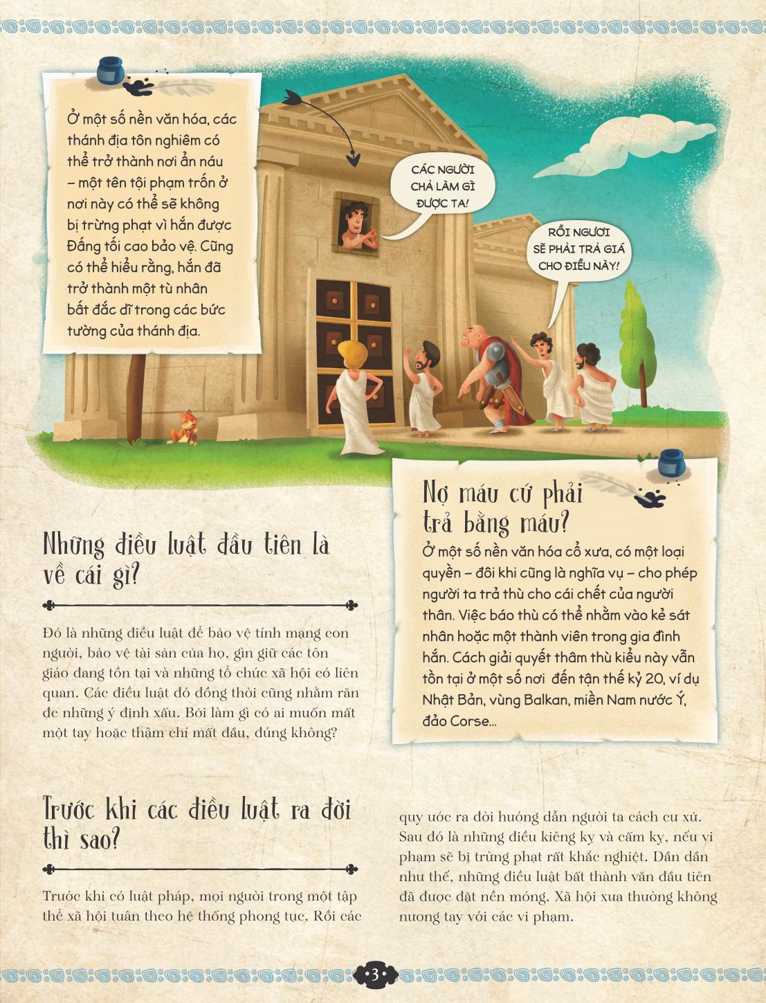 câu chuyện pháp luật và hình phạt theo dòng thời gian