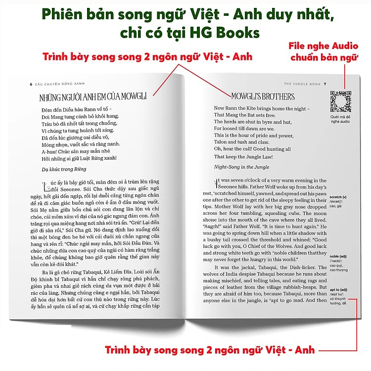 Cau Chuyen Rung Xanh - The Jungle Book - Song Ngu Viet-Anh