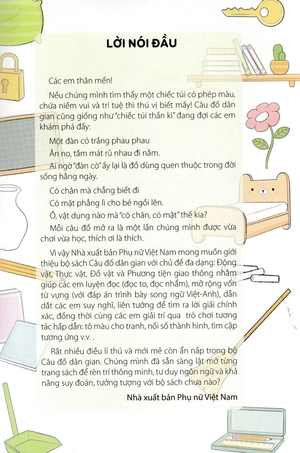 câu đố dân gian - đồ vật và phương tiện giao thông (dành cho bé từ 3-6 tuổi)