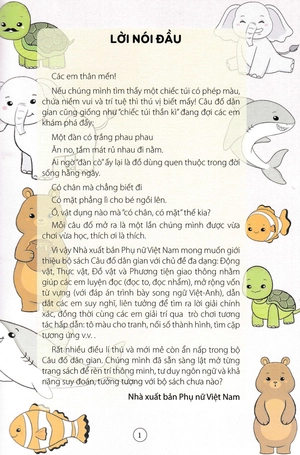 câu đố dân gian - động vật và thực vật (dành cho bé từ 3-6 tuổi)