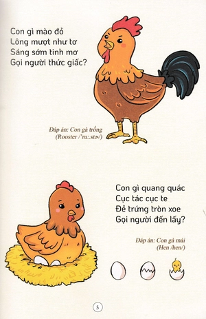 câu đố dân gian - động vật và thực vật (dành cho bé từ 3-6 tuổi)
