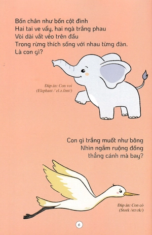 câu đố dân gian - động vật và thực vật (dành cho bé từ 3-6 tuổi)