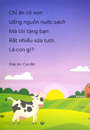 câu đố tư duy cho trẻ tập nói - tập đọc
