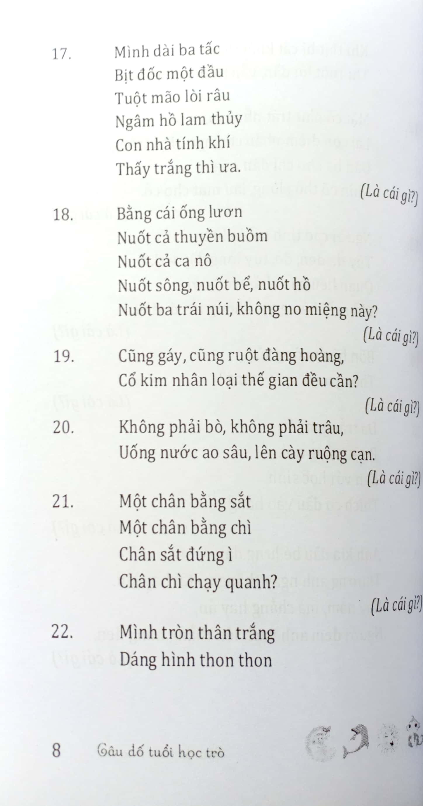 câu đố tuổi học trò